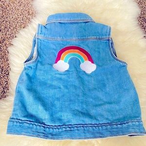 Girls Rainbow Gymboree Vest size 5